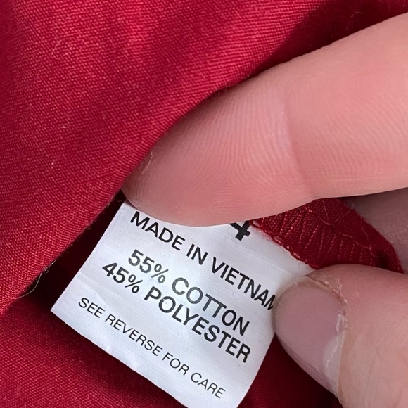 Chaps Red Button Down Shirt Kids Sz 14 - Picture 5 of 5